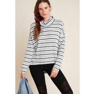 Anthropologie Saturday Sunday Pippa Hacci Striped  Turtleneck